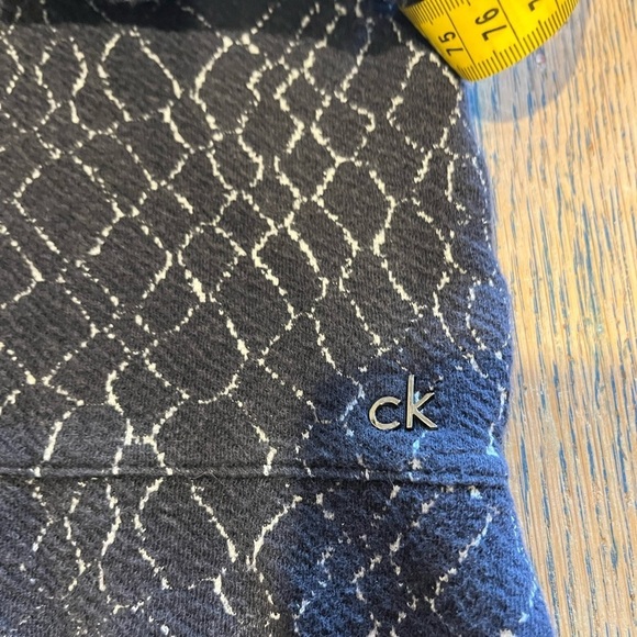 CALVIN KLEIN navy & gray women’s top size M - Picture 4 of 11